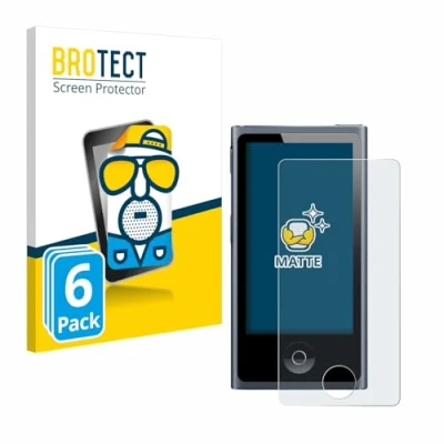 Afbeelding van BROTECT Screenprotector voor Apple iPod nano 2012 (7. Gen.) Folie Beschermfolie matte (6 Stuks)