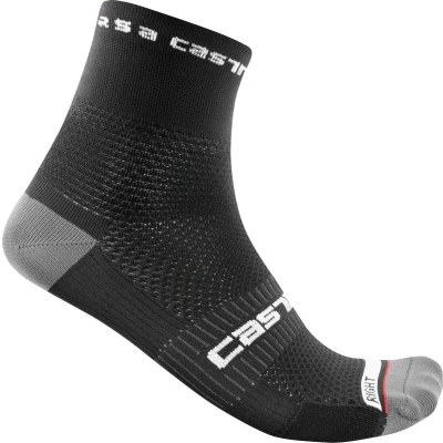 Afbeelding van Fietssok Castelli Rosso Corsa Pro 9 Sock Black Schoenmaat 36 39