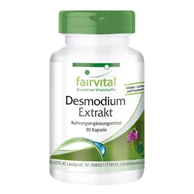 Afbeelding van Fairvital Desmodium Extract 90 Capsules 7 voudig geconcentreerd 10,5 g per dagelijkse consumptie Hoog gedoseerd 100% veganistisch Op kwaliteit getest Made in Germany