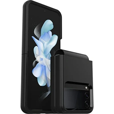 Afbeelding van Samsung Galaxy Z Flip 4 Hoesje Kunststof OtterBox Backcover Zwart Telefoonhoesje Shockproof/Valbescherming