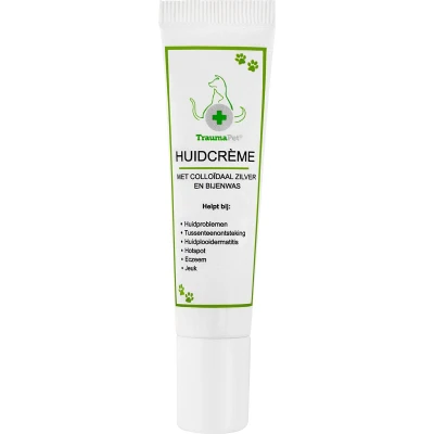 Afbeelding van TraumaPet Huidcrème met colloïdaal zilver en bijenwas 15ml