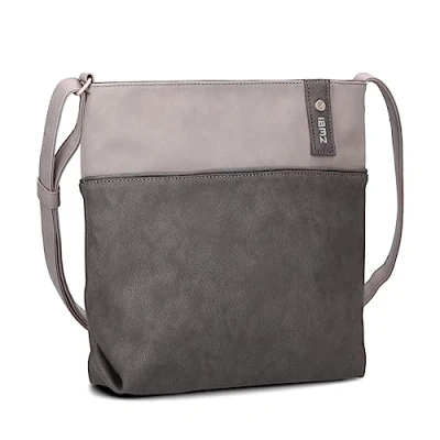 Afbeelding van ZWEI® J10 JANA klassieke schoudertas extra portemonnee N.Stone