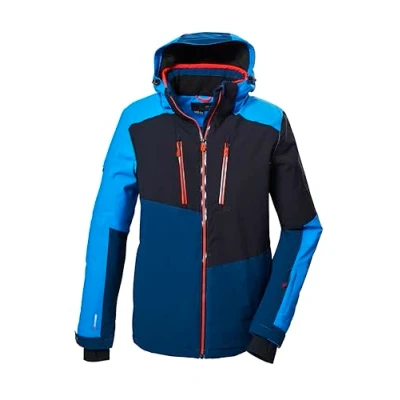 Afbeelding van killtec Heren SKI jack/functionele jas met afritsbare capuchon en sneeuwvanger KSW 70 MN JCKT, licht olijf, XL, 41957 000
