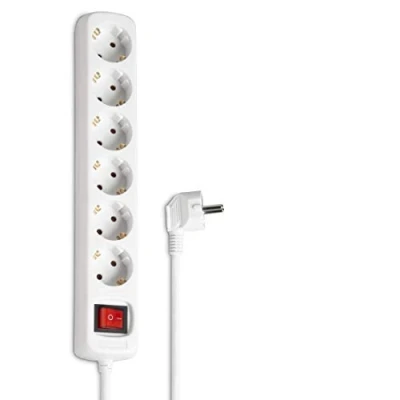 Afbeelding van Hama Distribution Panel 6 Sockets With Switch Child Proof 1.4 M White