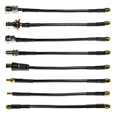 Afbeelding van NooElec SMA kabelaansluitset 8 stuks RF adapterkabels voor NESDR SMArt (RTL SDR), HackRF One en andere software. SMA, BNC, Type F, N, PL 259, PAL, MCX RP SMA.