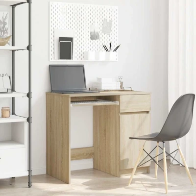 Afbeelding van vidaXL Bureau 86x49x76 cm spaanplaat sonoma eikenkleurig