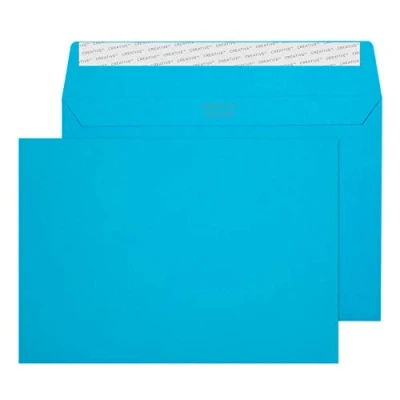 Afbeelding van Blake Creative Colour C5 162 x 229 mm 120 g/m² Peel &amp; Seal Portemonnee Enveloppen (45310) Caribisch Blauw Pak van 25