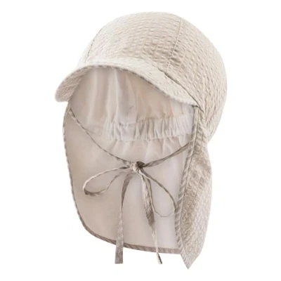 Afbeelding van Sterntaler Omkeerbare peaked cap met nekbescherming lichtblauw