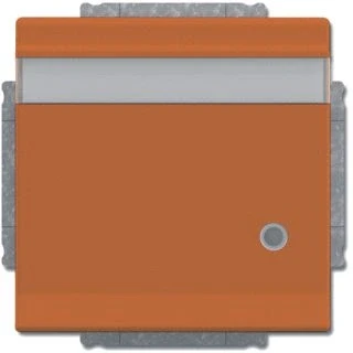 Afbeelding van Abb busch jaeger tekstwandcontactdoos ra kv kd centraalplaat led inbouw f oranje 2cka002018a1546