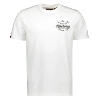 Afbeelding van Superdry T shirt Copper Label Relaxed Tee M1012128a Optic Mannen Maat XL