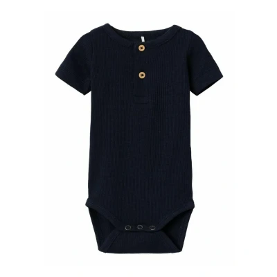 Afbeelding van NAME IT BABY romper NBMKAB met biologisch katoen donkerblauw