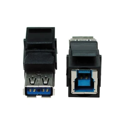 Afbeelding van BACHMANN Keystone USB 3.0 koppeling B/A female zwart