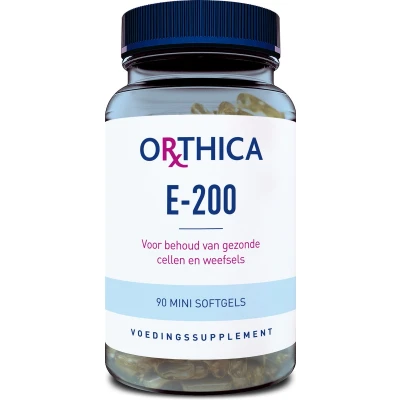 Afbeelding van Orthica Vitamine E 200, 90 Soft tabs