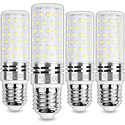 Afbeelding van HZSANUE E27 LED Maïs Lampen 15W, 120W Gloeilampen Equivalent, 3000K Warm Wit, 1700Lm, Edison Schroef Lampen, niet Dimbaar, Pakket van 4