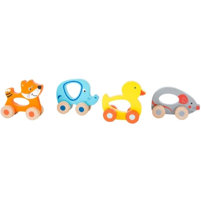 Afbeelding van Small Foot Houten Duwfiguur Dier op Wielen
