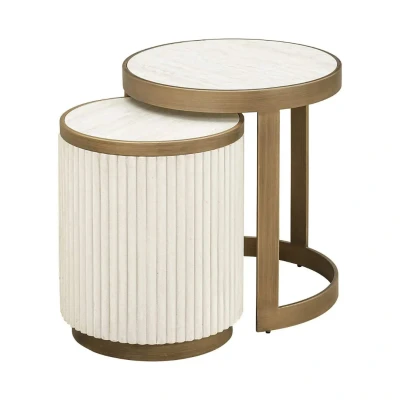 Afbeelding van Richmond Interiors Bijzettafel Tivoli (Set van 2)