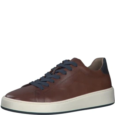 Afbeelding van Marco Tozzi Sneakers laag, Heren, Maat: 42, Cognac comb Leer