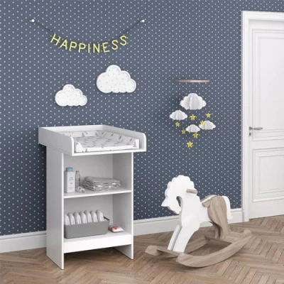 Afbeelding van Vicco Commode &quot;Leo&quot;, Wit, 60 x 103 cm