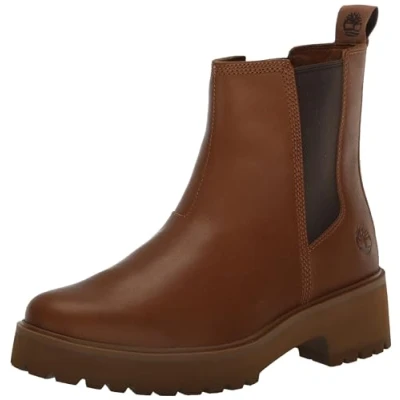 Afbeelding van Timberland Carnaby Cool Basic Chelsea Boot voor dames, Rust Full Grain, 37 EU Breed