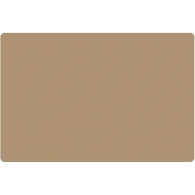 Afbeelding van 4X Placemat Uni Fawn 30x45cm anti slip onderlegger tafeldecoratie placemats kunststof