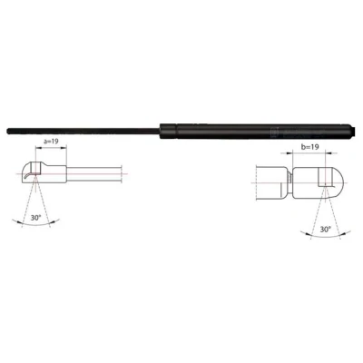 Afbeelding van METZGER 2110341 Gasveer achterklep 340N 602mm AUDI: Coupe B3