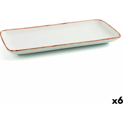 Afbeelding van Serveerschaal Ariane Terra Rechthoekig Keramisch Beige (28 x 14 cm) (6 Stuks)