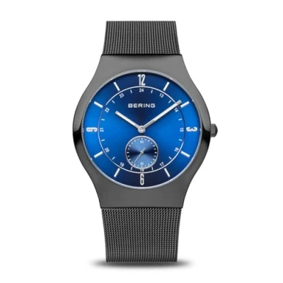 Afbeelding van BERING herenhorloge quartz uurwerk klassieke collectie met roestvrij staal en saffierglas 11940 227 polshorloges