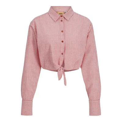 Afbeelding van JJXX Jxwindy Overhemdblouse, Dames, Maat: Medium, Racing red