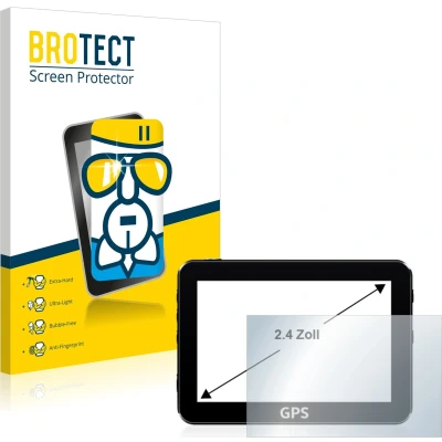 Afbeelding van BROTECT Screenprotector voor Navigatie en GPS met 2.4 inch Schermen [36.98 mm x 49.29 mm, 4:3] Folie Beschermfolie Beschermglas transparant