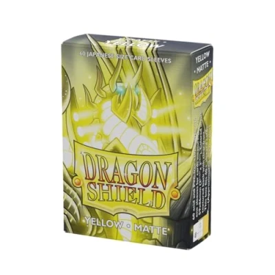 Afbeelding van Dragon Shield Card Sleeves: Japanese Matte Yellow (59x86mm) 60 stuks