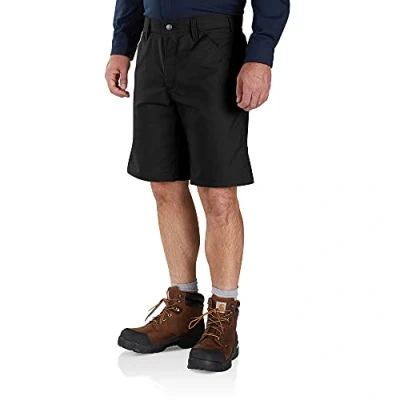 Afbeelding van Werkshorts Carhartt Men Rugged Stretch Canvas Short Black Maat 28