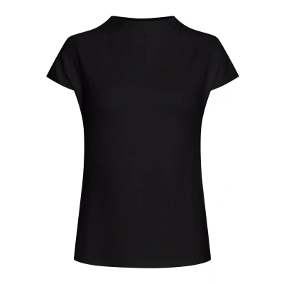 Afbeelding van Fransa Frzaskater Tshirt basic, Dames, Maat: Large, Black