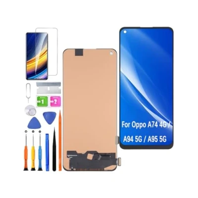 Afbeelding van HLYGZX Vervangend display voor Oppo A74 4G / A94 5G lcd scherm incel, A95 display, scherm, touch digitizer assembly, reparatieonderdelenset (zonder vingerafdruk)