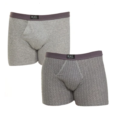 Afbeelding van Pack 2 Einfache Offene Boxershorts Maat 2XL