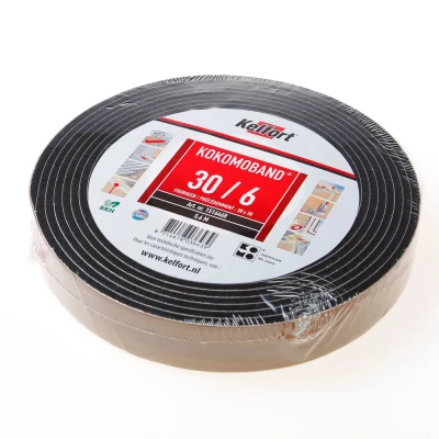 Afbeelding van kelfort Kokomoband zwart 30X6MM 5.6 MTR