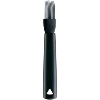 Afbeelding van Triangle Augurkensnijder met Decoratieve Snede RVS 18 cm Ergonomisch Kunststof Heft