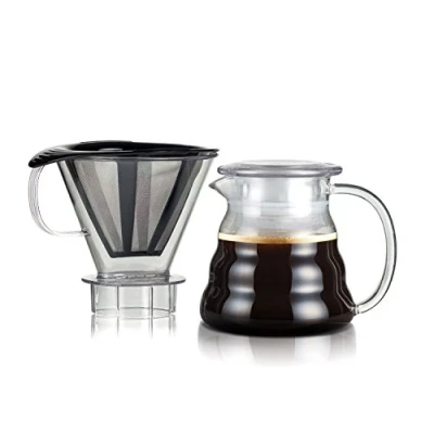 Afbeelding van Bodum 11767 10 01S Melior koffiezetapparaat, permanente filter van roestvrij staal, 5 kopjes 0,6 l