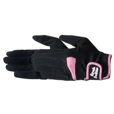 Afbeelding van PFIFF 102534 Eenhoorn Rijhandschoen Two Tone Versterkte Zwart Roze 6 Jaar