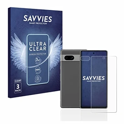 Afbeelding van Savvies (6 Stuks) Schermbeschermer voor Google Pixel 7a (Voor+Camera) Screen Protector Ultra Transparant