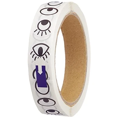 Afbeelding van Baker Ross EV1202 oogstickers in voordeelverpakking voor het knutselen van figuren kinderen 1000 stuks, zwart/wit, 15 mm