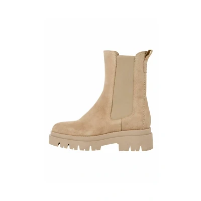 Afbeelding van Tamaris Dames 1 25992 41 Chelsea laarzen, Beige suède, 37 EU, suède., EU