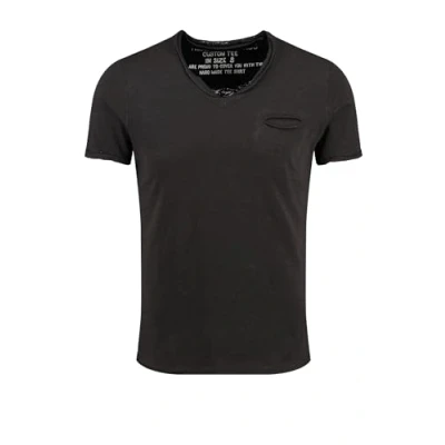 Afbeelding van KEY LARGO Heren Soda New V hals T shirt, zwart (1100), 3XL