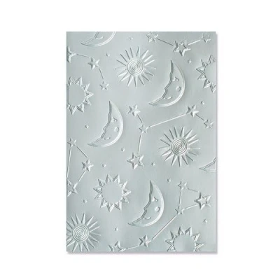 Afbeelding van Sizzix Multi Level Textured Impress. Emb. Folder Moon Light 666036 Jennifer Ogborn (10 22)