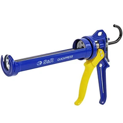 Afbeelding van S&amp;R Kitpistool 310ml Cartridge siliconenkit pistool 18:1 stuwkrachtverhouding met reinigingspin voor verstopte spuitmondjes