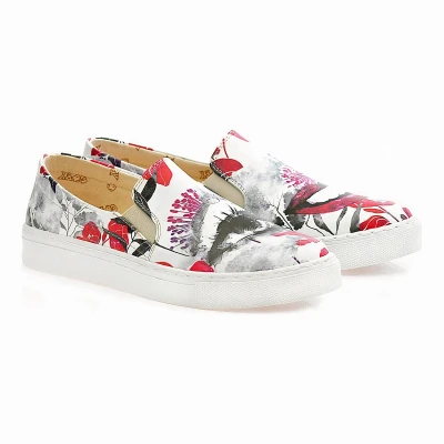 Afbeelding van GOBY Eye &amp; Mouth Sandalen Schoenen Hoge kwaliteit Handmade Meisjesprint Maat 40