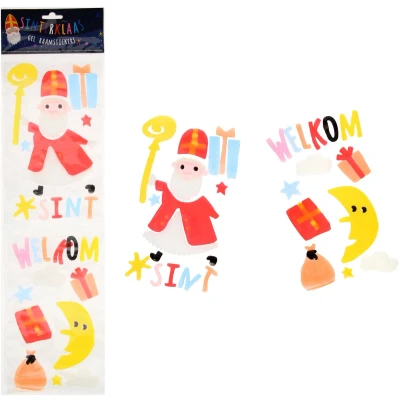Afbeelding van Raamstickers Sinterklaasfeest