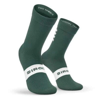 Afbeelding van Siroko Fietssokken S1 Green Alpe d&#039;Huez M L Legergroen