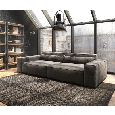 Afbeelding van Big sofa Sirpio XL 270x130 cm microvezel kaki bruin