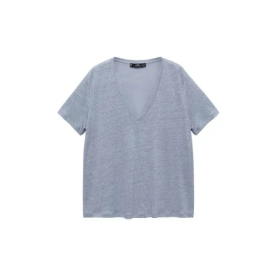 Afbeelding van Mango t shirt grijsblauw