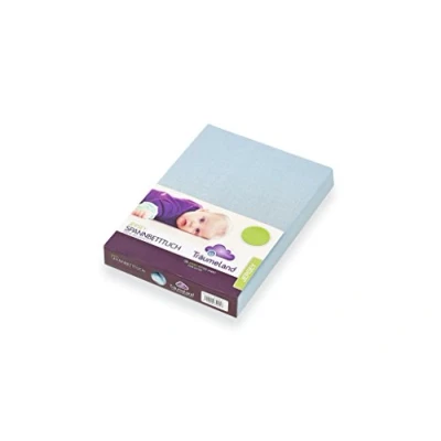 Afbeelding van Träumeland TT02035 hoeslaken jersey, lichtblauw, 100 x cm